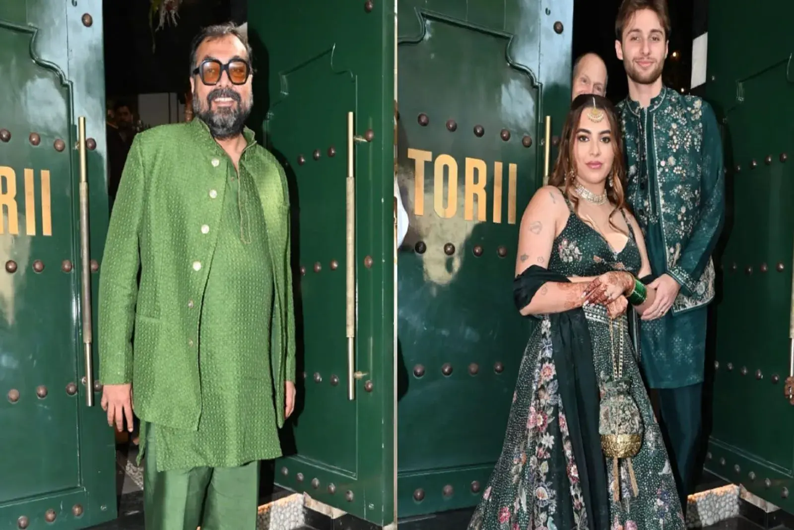 Proud Dad Anurag Kashyap Twins with Aaliyah Kashyap at Engagement Event