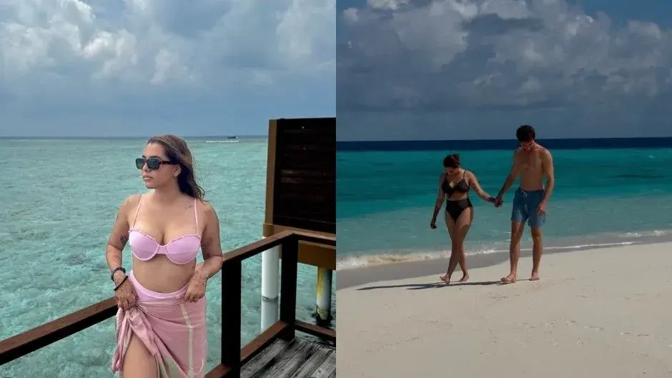 Aaliyah Kashyap stuns in Maldives honeymoon with stylish outfits.